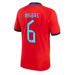Anglia Harry Maguire #6 Koszulka Wyjazdowych MŚ 2022 Krótki Rękaw